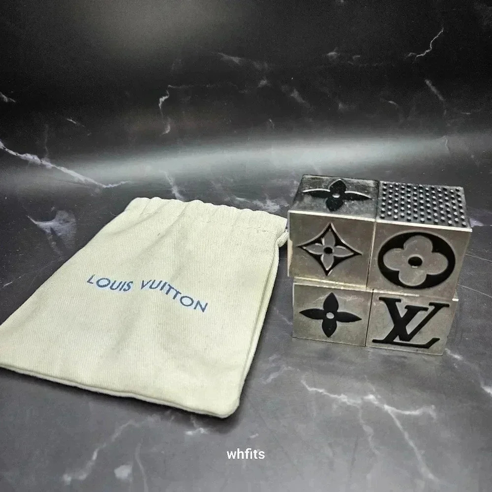 Louis Vuitton Silver Tone Magnetic Cubes VIP special edition